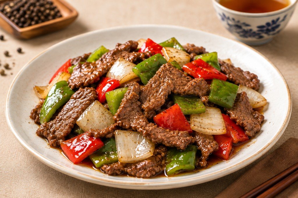 铁板黑椒牛 Sizzling Black Pepper Beef